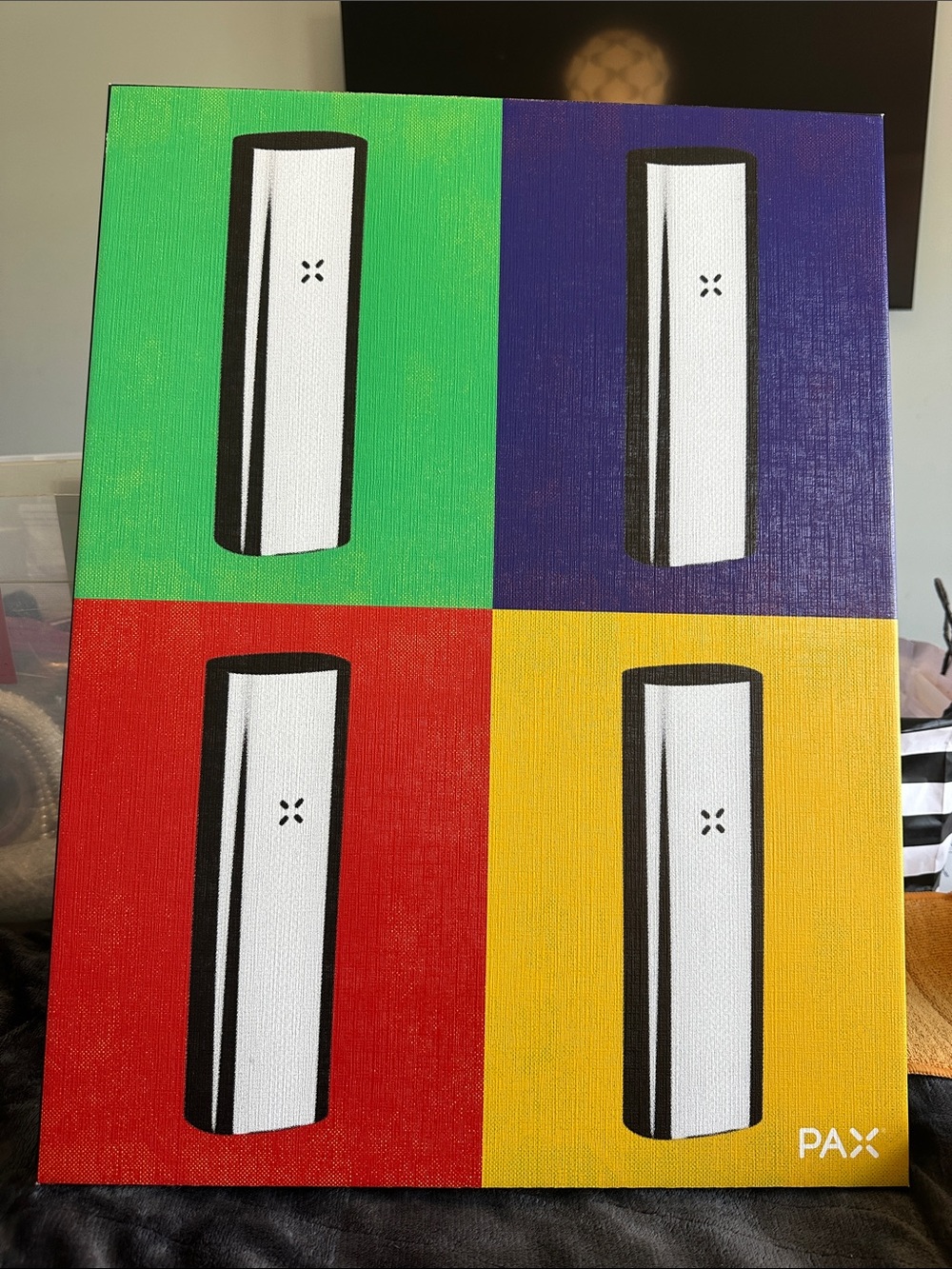 PAX Pop Art Canvas - Green, Purple, Red, Yellow Panels